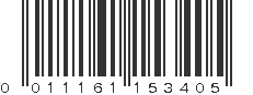 UPC 011161153405