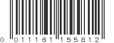 UPC 011161155812