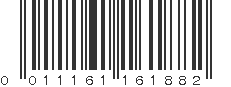 UPC 011161161882