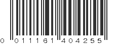 UPC 011161404255