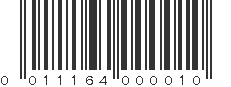 UPC 011164000010