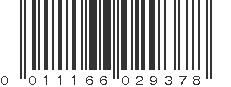 UPC 011166029378