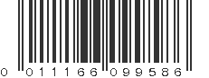 UPC 011166099586