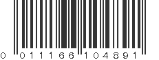 UPC 011166104891