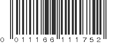 UPC 011166111752