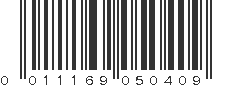 UPC 011169050409