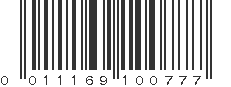 UPC 011169100777