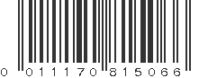 UPC 011170815066