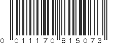 UPC 011170815073