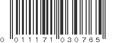 UPC 011171030765