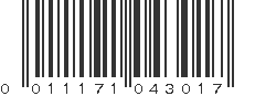 UPC 011171043017