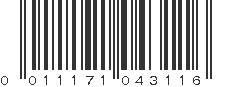 UPC 011171043116