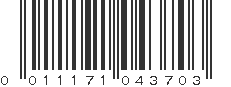 UPC 011171043703