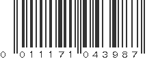 UPC 011171043987