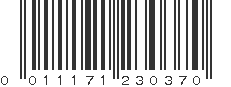 UPC 011171230370