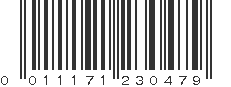 UPC 011171230479