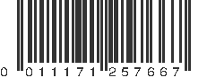 UPC 011171257667