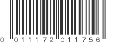 UPC 011172011756