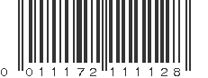 UPC 011172111128