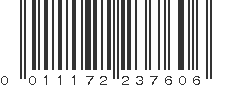 UPC 011172237606