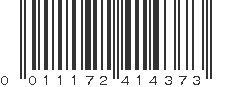 UPC 011172414373