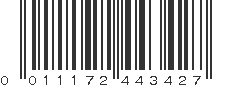 UPC 011172443427