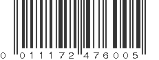 UPC 011172476005