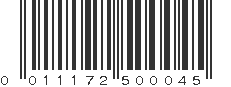 UPC 011172500045