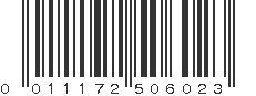 UPC 011172506023