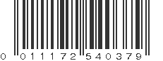 UPC 011172540379