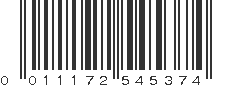 UPC 011172545374