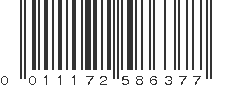 UPC 011172586377