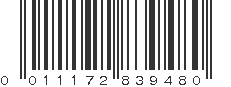 UPC 011172839480