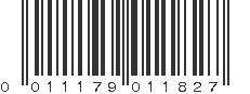 UPC 011179011827