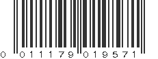 UPC 011179019571