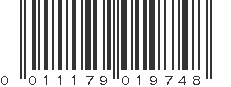 UPC 011179019748