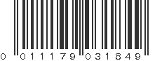 UPC 011179031849