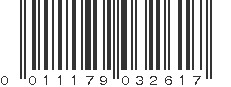 UPC 011179032617