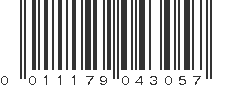 UPC 011179043057