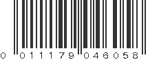 UPC 011179046058