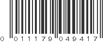 UPC 011179049417