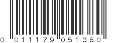 UPC 011179051380