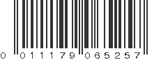 UPC 011179065257