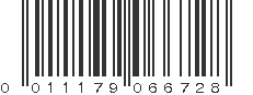 UPC 011179066728