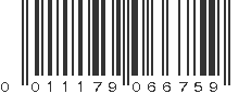 UPC 011179066759