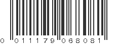 UPC 011179068081