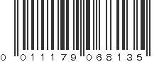 UPC 011179068135