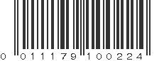 UPC 011179100224