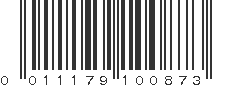 UPC 011179100873