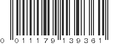 UPC 011179139361